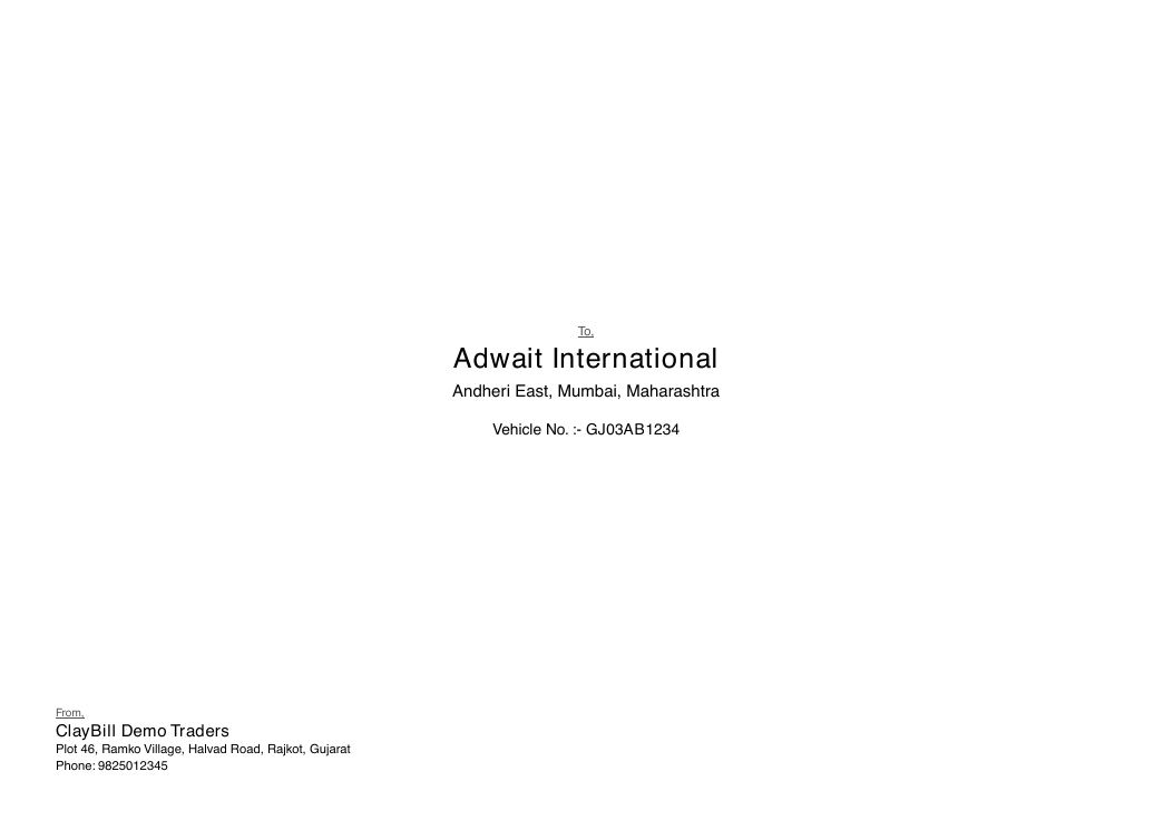 Envelope / cover print